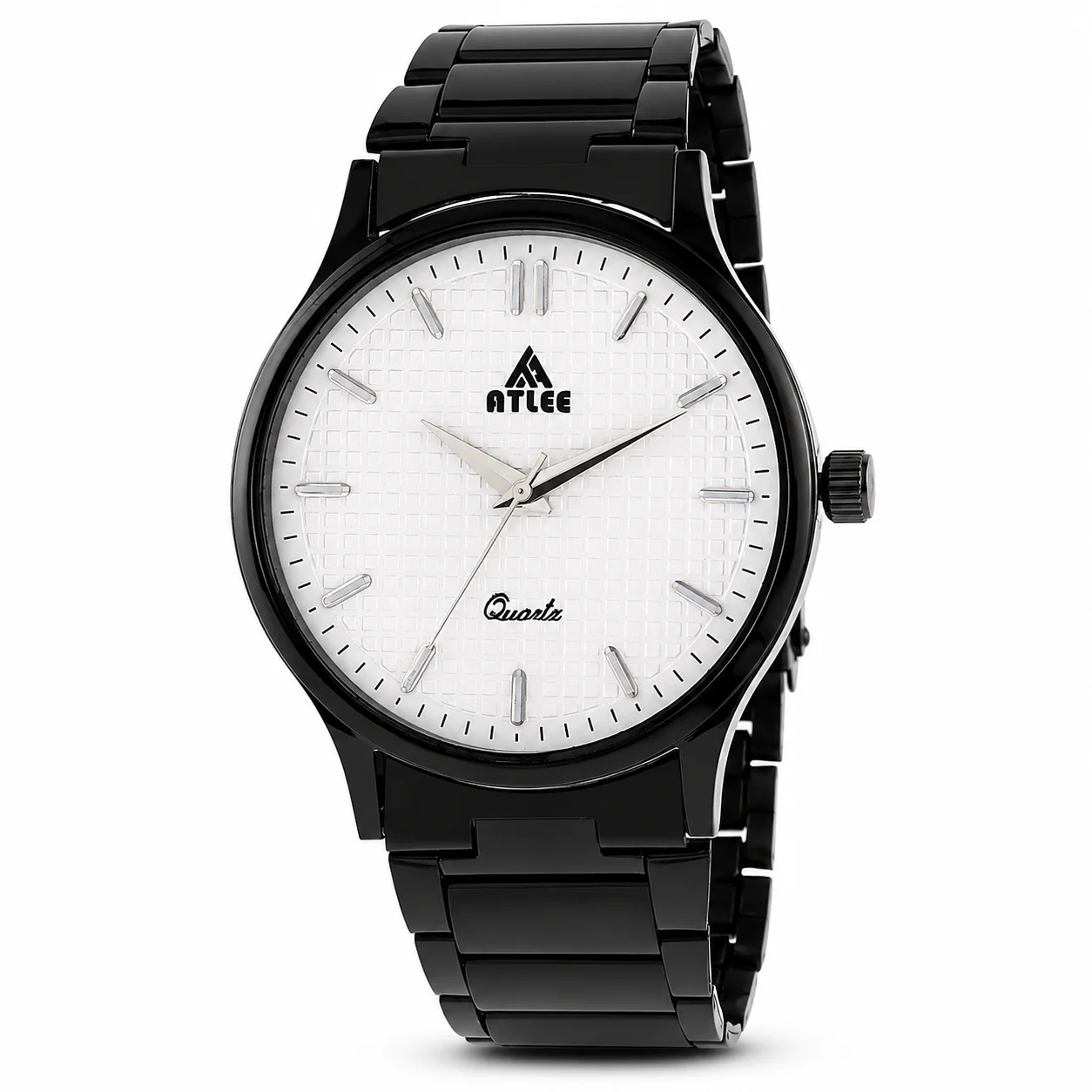 ATLEE A102 White Dial Analog Quartz Watch for Men